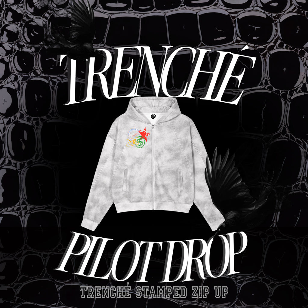 TRENCHÉ Stamped Zip Up